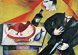Marc Chagall The Drunkard painting